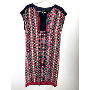 Laundry Geometric Shift Dress Chic Sophisticated Statement Classic Timeless XS